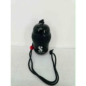 Scubapro Waterproof Dry Capsule Egg Black Scuba Diving Snorkeling Lanyard Case